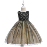 Sequins Lace Girl Princess Dress For 4-13Y