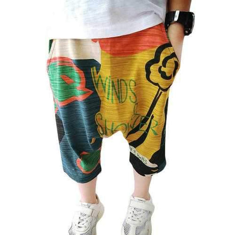 Colorful Boys Lantern Shorts For 2Y-9Y