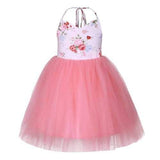 Flower Girls Strap Princess Dress For 1Y-11Y