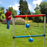 Ladder Ball Game Set with Carrying Case & Ground Anchors