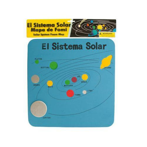 Spanish Solar System Foam Map ( Case of 24 )