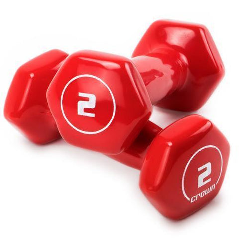 Vinyl Hex Hand Weights, 2 LB