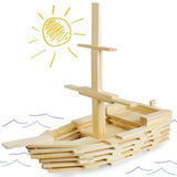 Constructables! Pine Wood Building Planks, 150pcs.