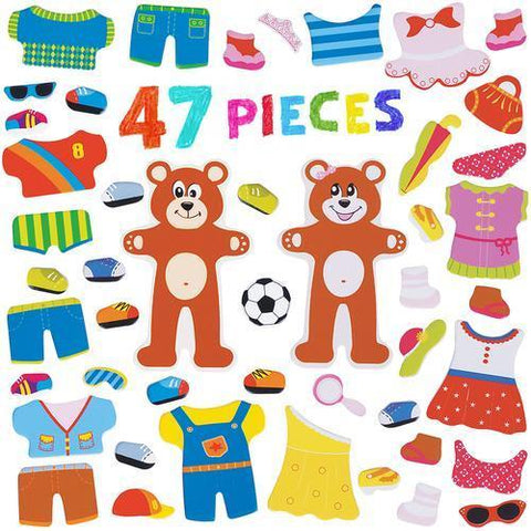 Bear Cubs Magnetic Dress-Up Playset