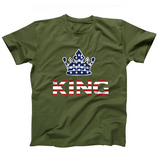 AFONiE US Flag King Kids T-Shirt