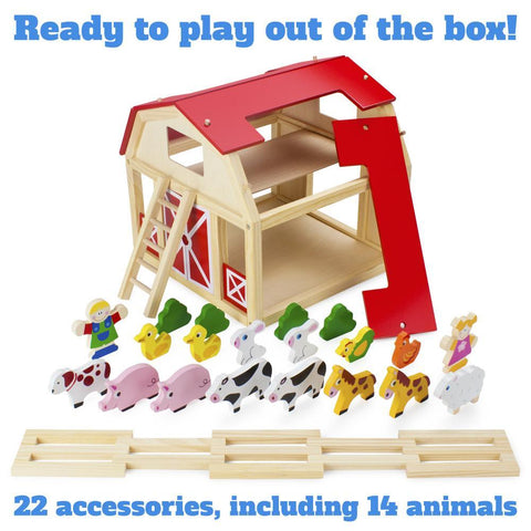 Busy Barnyard Farm Animals Playset